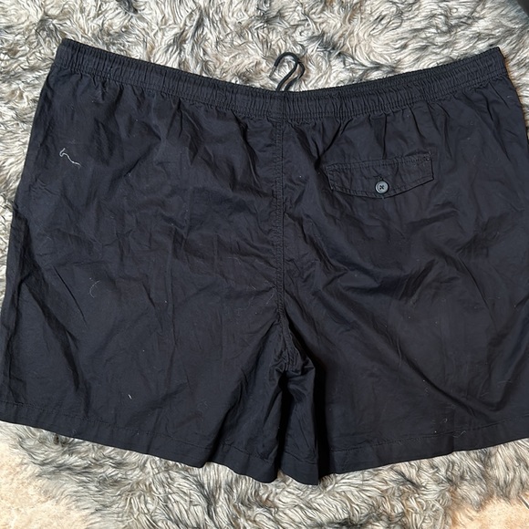 Basic Edition Black Carho Shorts Elastic Waist Sz 4X - Picture 2 of 4